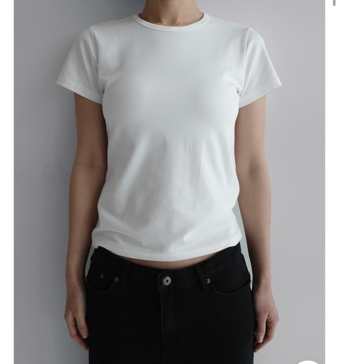 새상품) 라룸 베이직티셔츠 화이트 상품이미지1