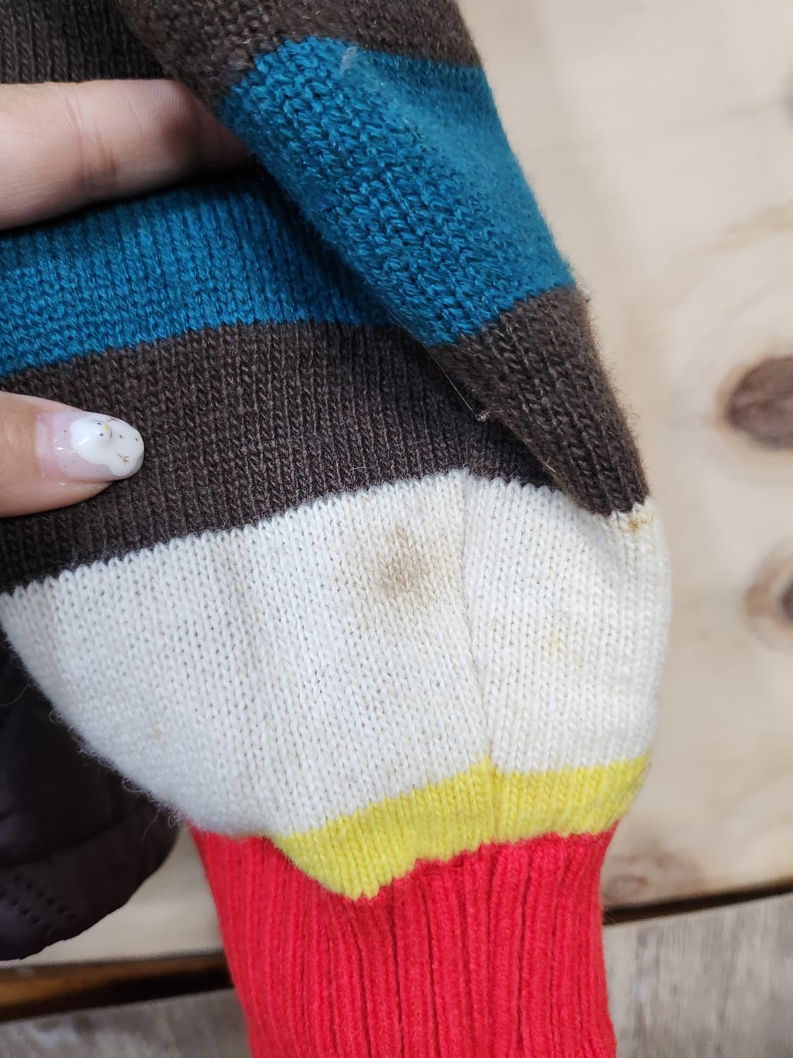 551) 루이까스텔 방풍 니트 배색 자켓 상품이미지7