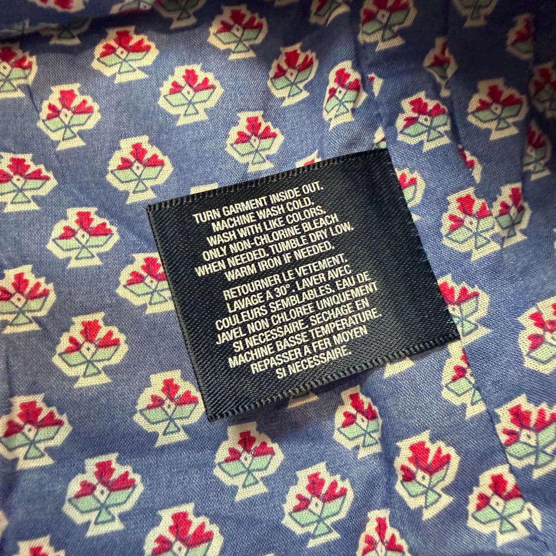 랄프로렌 네이비 플라워 퀼팅 자켓  상품이미지5