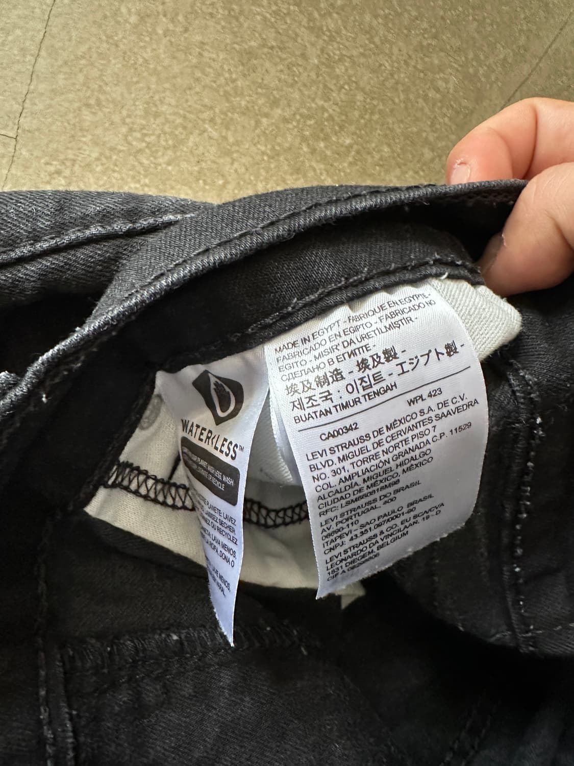 Levi’s 505 블랙 데님 팬츠 w30 상품이미지4
