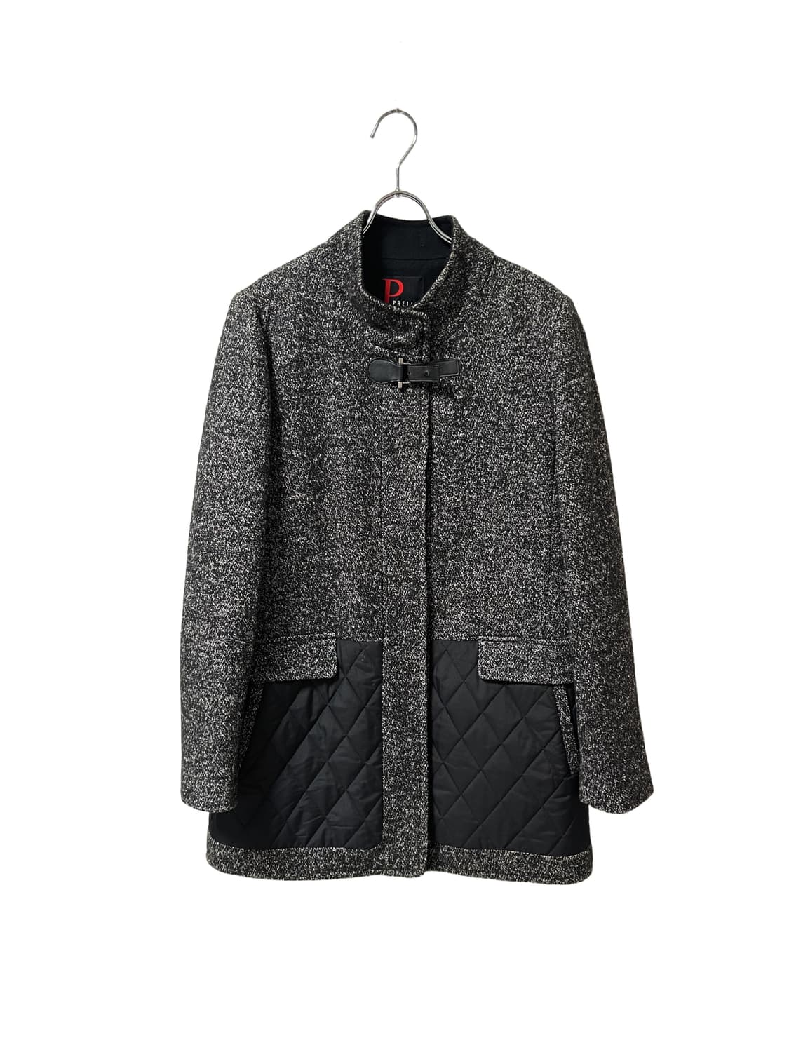 PRELIN Quilted Mix Wool Coat 상품이미지1