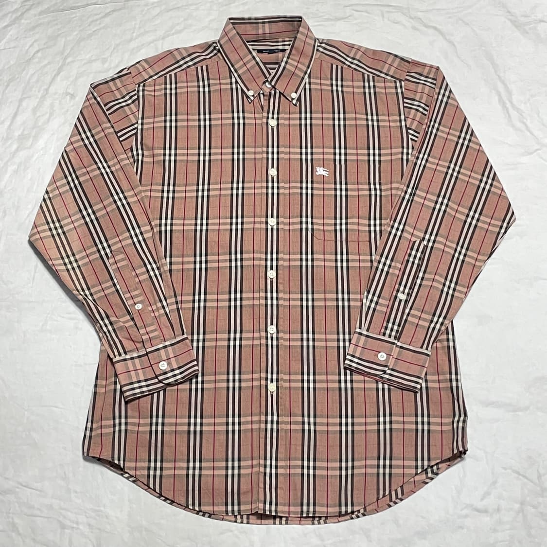 M 버버리 런던 노바체크 더스티 핑크 셔츠 상품이미지2