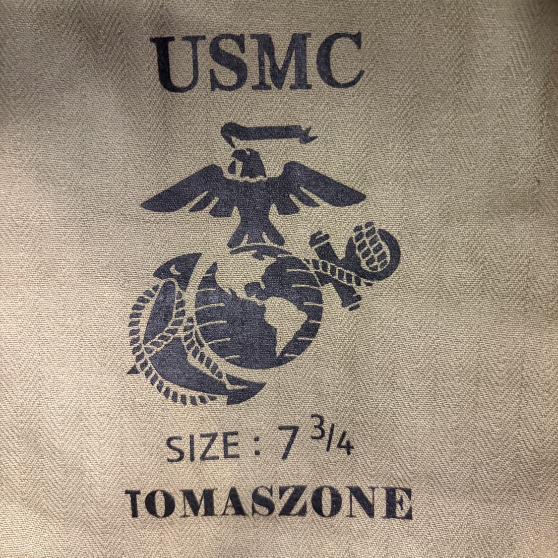 USMC 스타일 HBT 팔각모 캡 7 3/4 Size 미사용품 상품이미지8
