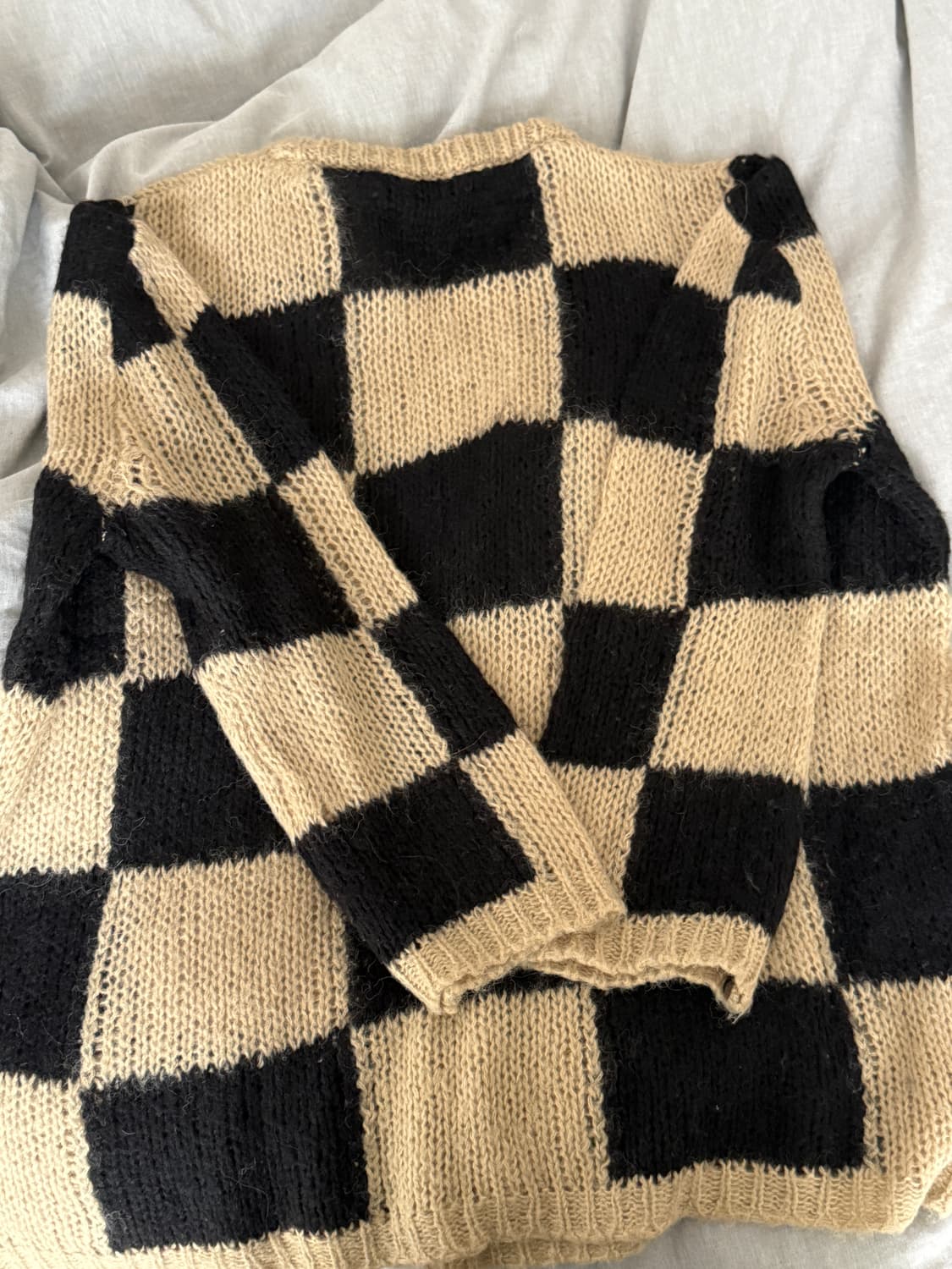 더오픈 체커보드 니트 open yy 오픈와이와이 상품이미지5