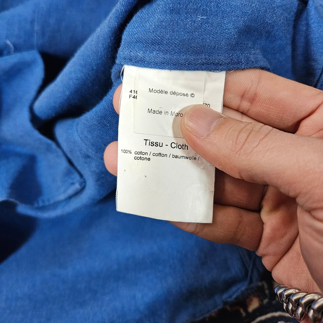 겐조(KENZO) 버진울 코튼 혼방 시그니쳐 로고 버튼다운 셔츠 상품이미지6