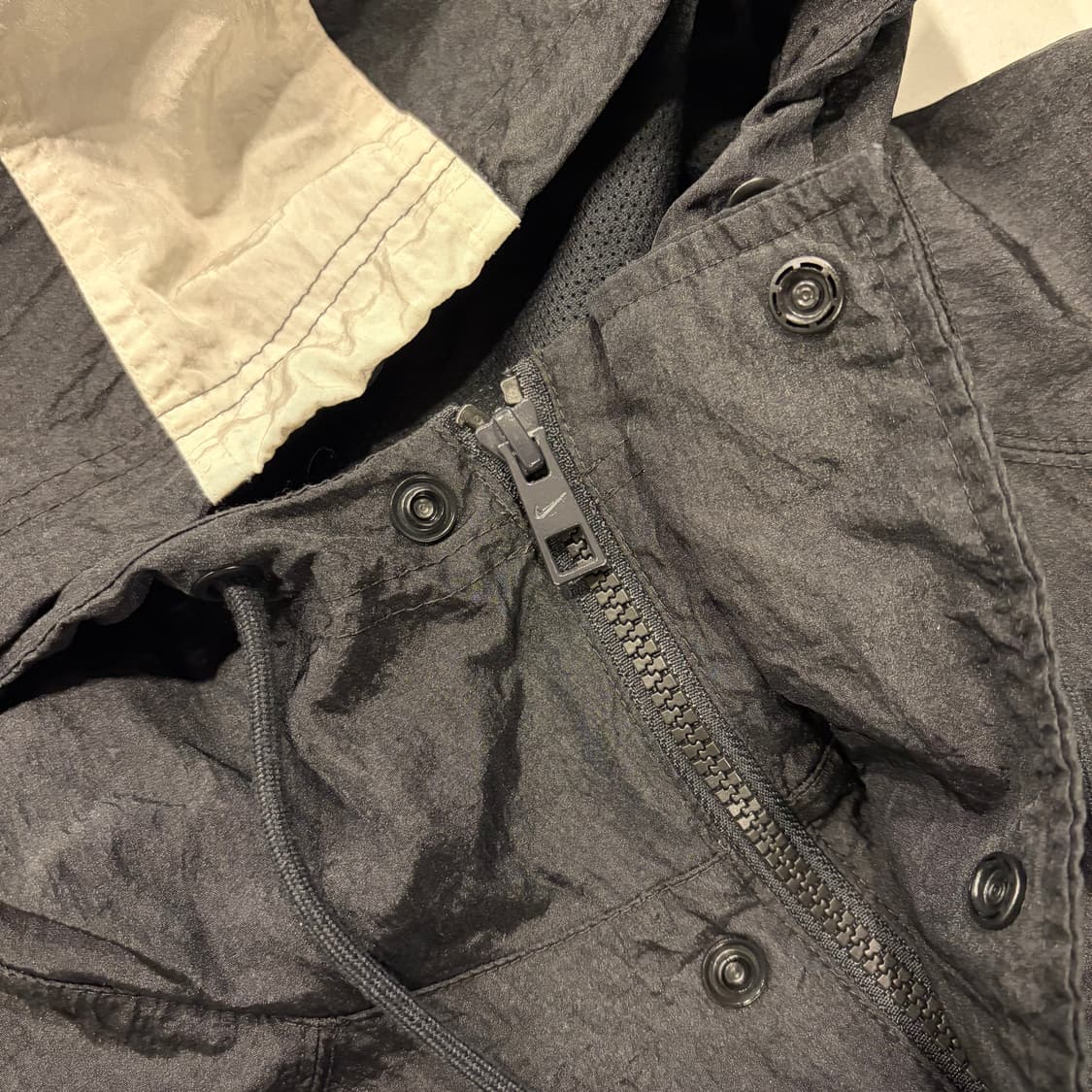 [L] 나이키 라인드 빅스우시 우븐 바람막이 블랙 D389 상품이미지4