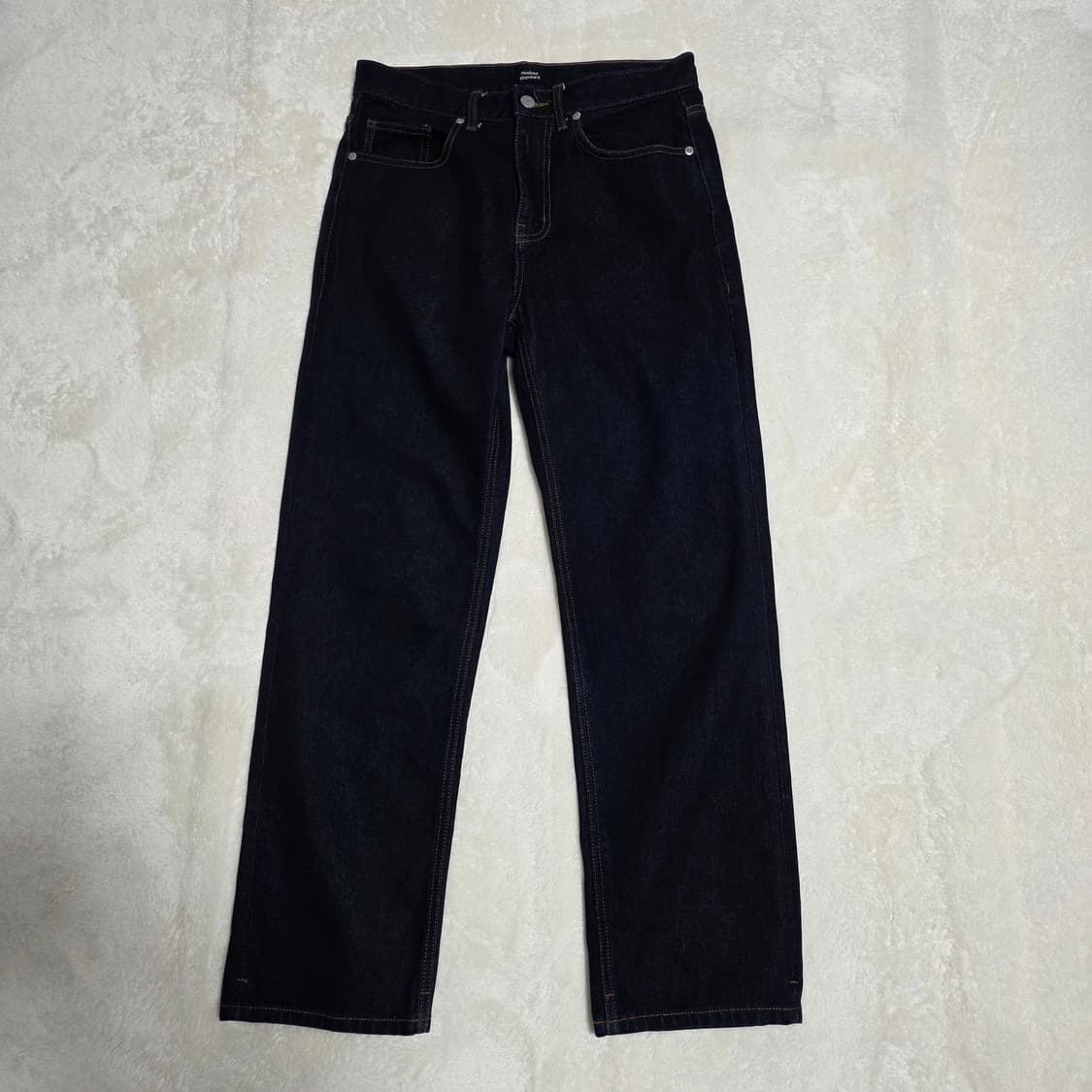 (31)무신사 스트레이트 데님 팬츠 딥인디고 상품이미지1