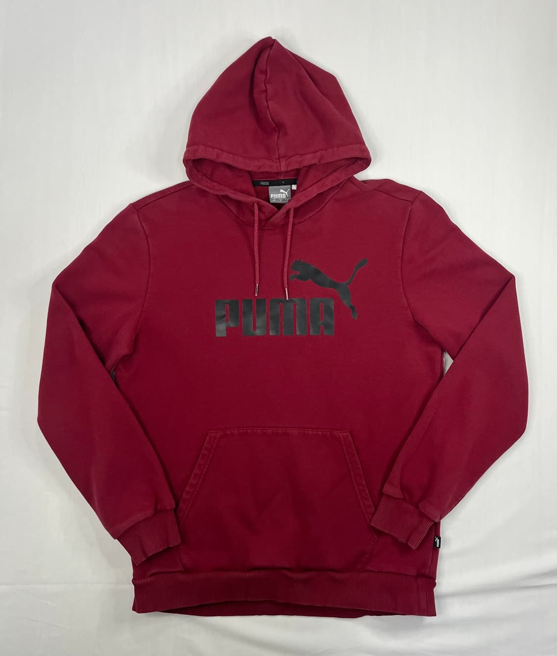 푸마 버건디 기모 후드티 상품이미지1