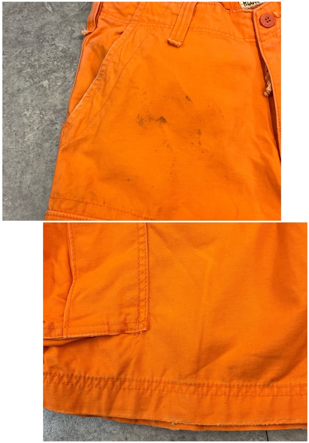 빈티지 HCO1922 하프 카고 팬츠 오렌지 34 #csz3636 상품이미지6