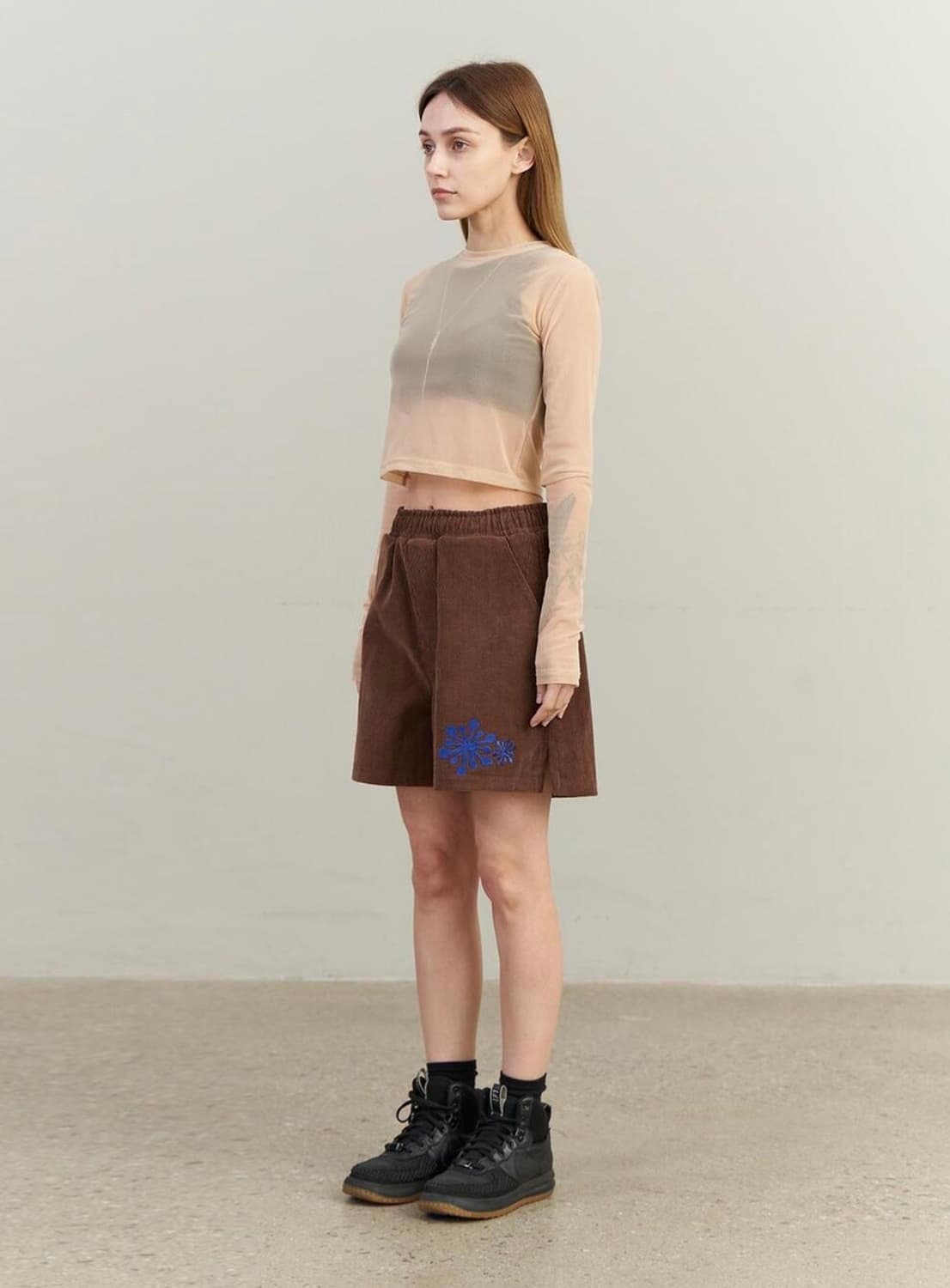 [새상품] Mineral 미네랄 스튜디오 메쉬 롱슬리브 상품이미지4