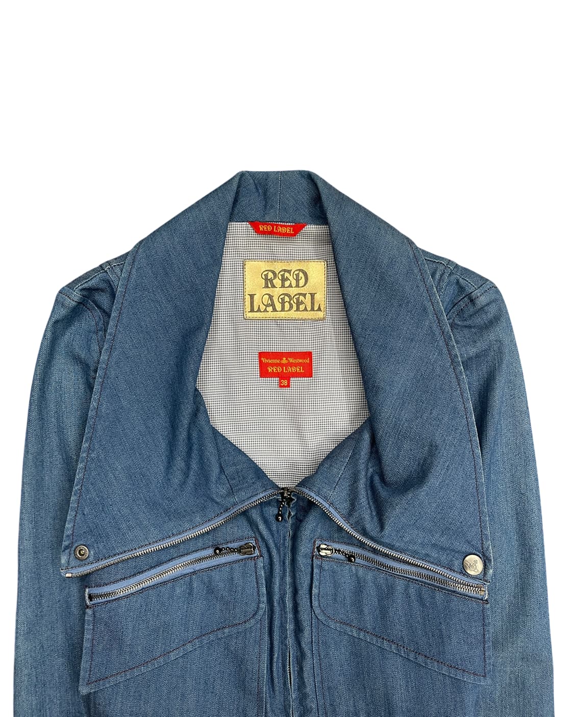 비비안 웨스트우드 레드라벨 09AW 지퍼 디테일 투웨이 데님 자켓 상품이미지7