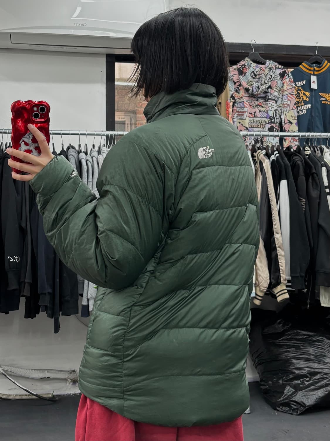 노스페이스 700 엘리시움 그린 패딩  상품이미지5