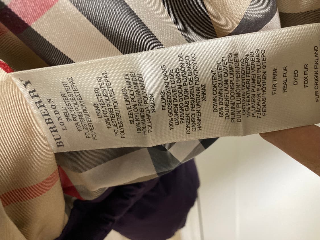 버버리 런던 폭스퍼 구스다운 패딩자켓 상품이미지5