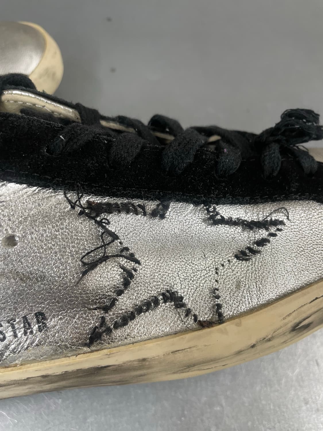 골든구스 슈퍼스타 메탈릭실버 40 상품이미지8