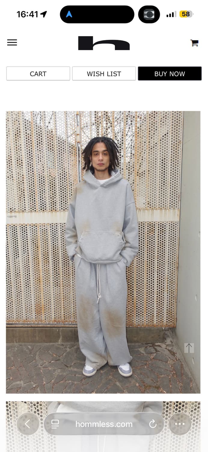 [1]hommless 홈리스 스웻팬츠 그레이 상품이미지2