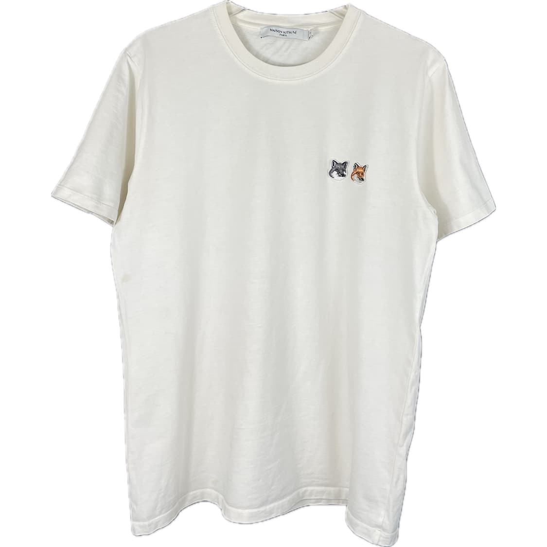 [S] 메종키츠네 더블헤드 폭스 패치 반팔 티셔츠 상품이미지1
