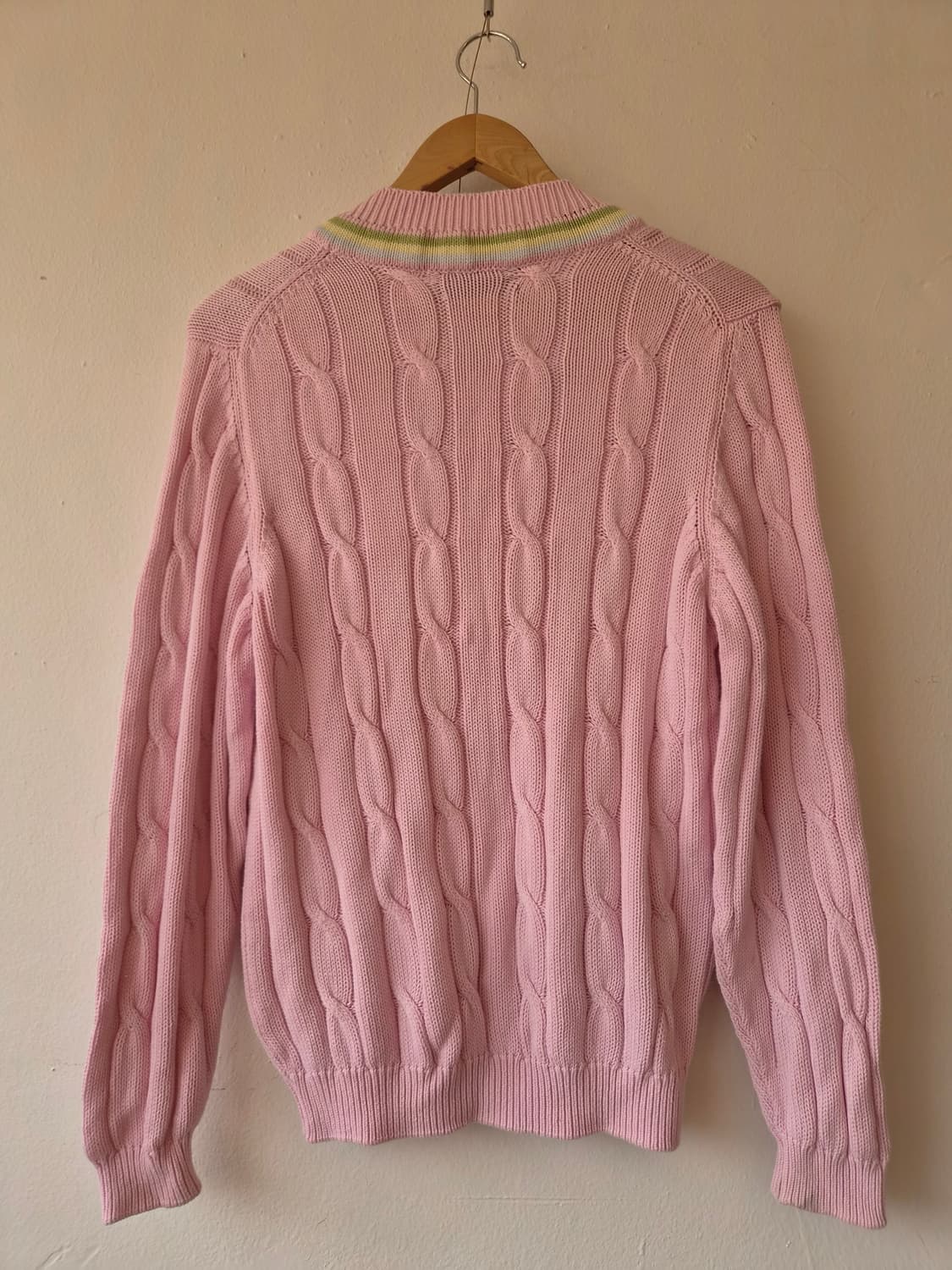 폴스튜어트 Paul stuart 남성 테니스브이넥케이블니트 S사이즈 상품이미지3