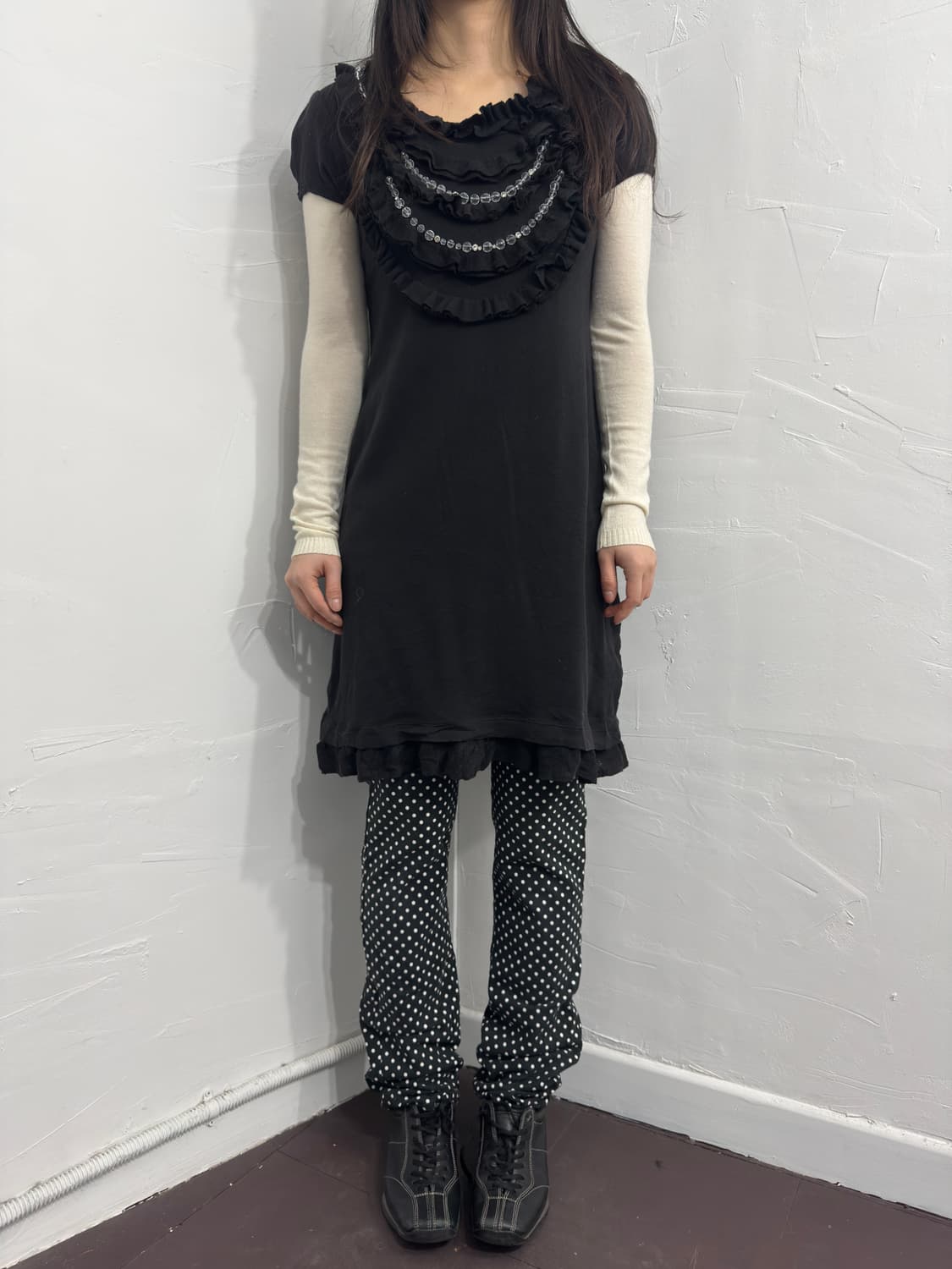 frill design onepiece 상품이미지1