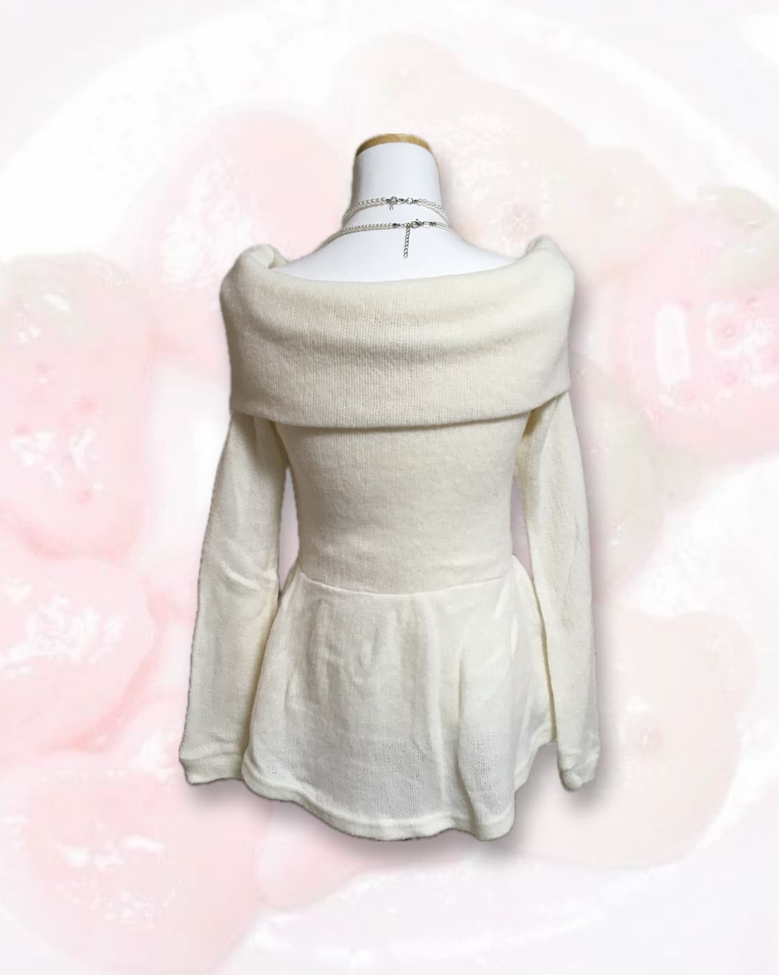 빈티지 히메갸루 리본 오프숄더  상품이미지3