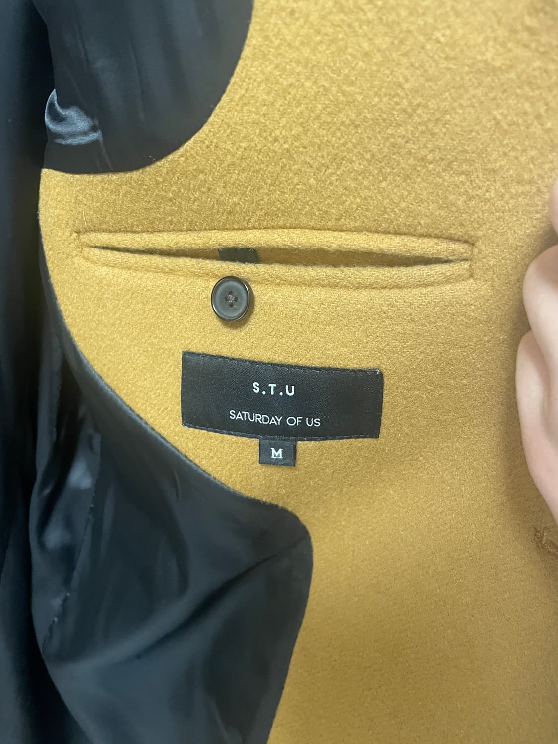 [M]STU 브라운 롱코트 상품이미지3