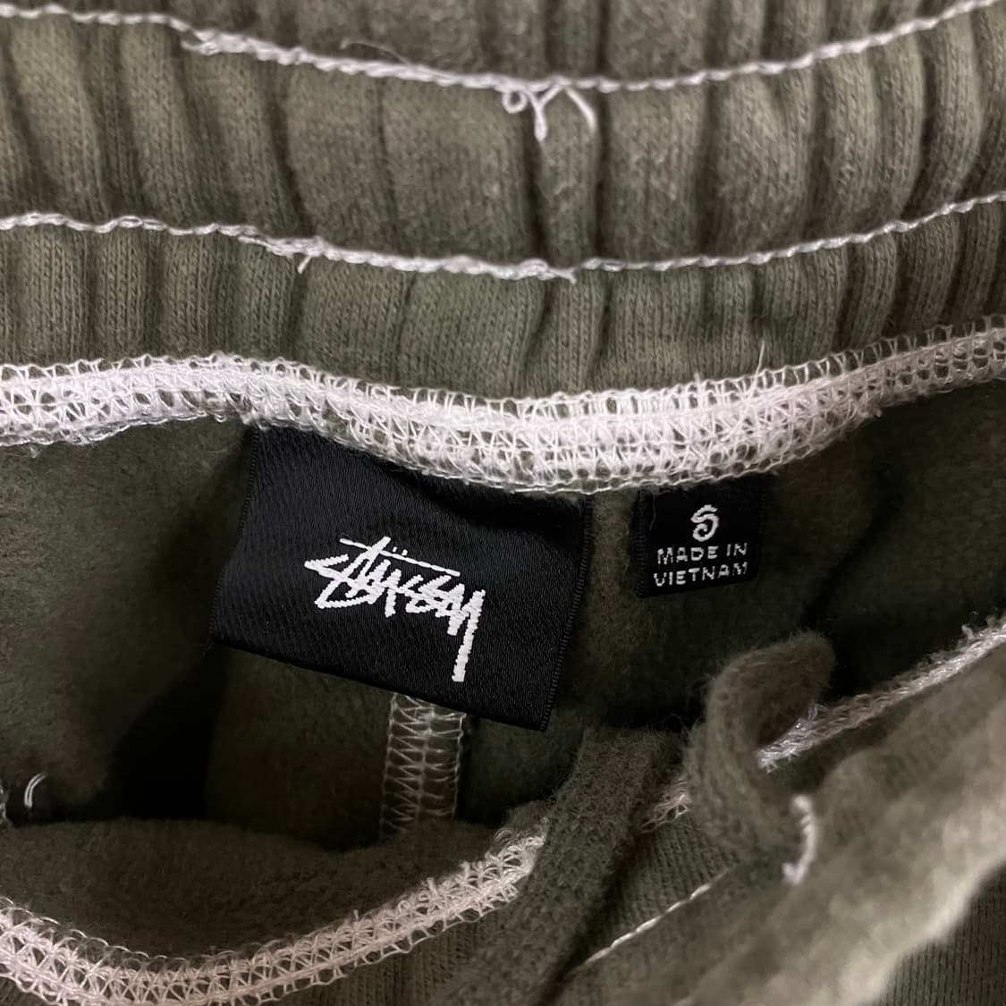 스투시 올리브 8볼 자수 팬츠 S 상품이미지3