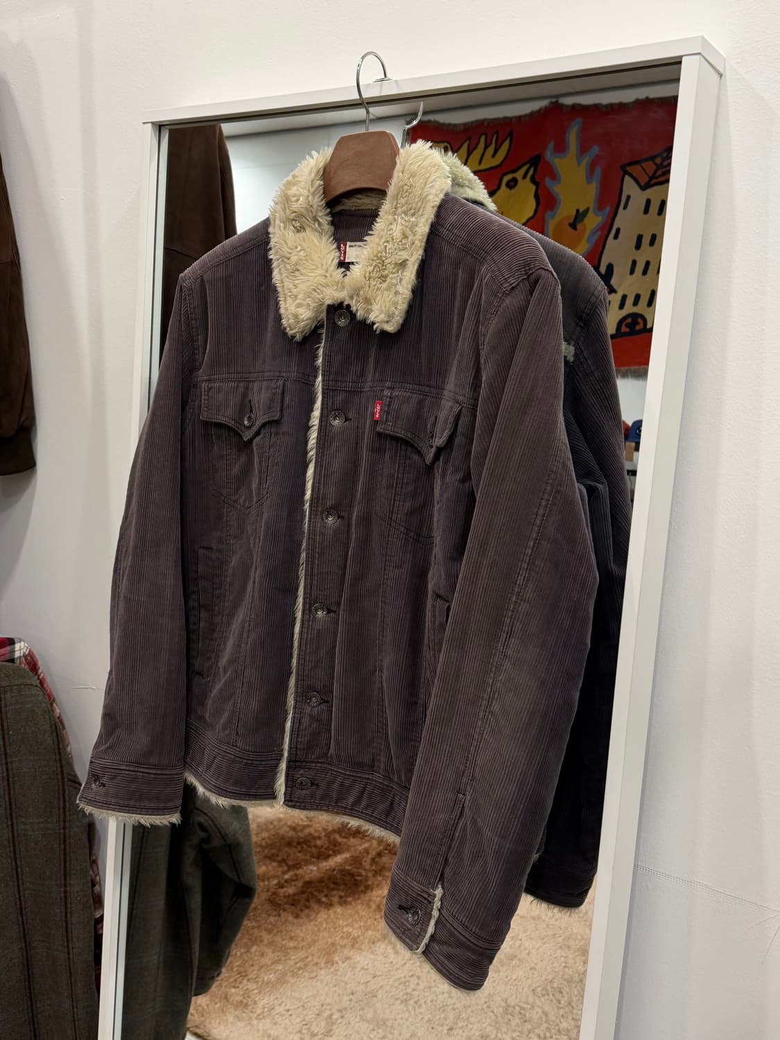 00s Levis 리바이스 쉐르파 코듀로이 웨스턴 트러커 자켓 상품이미지1