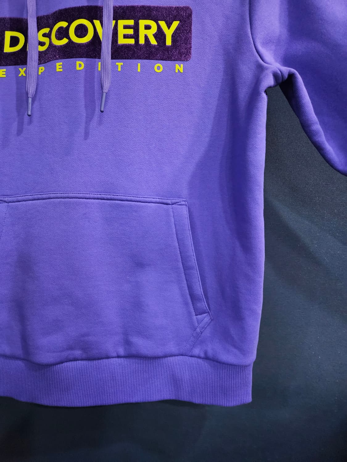 디스커버리 퍼플 남성 95 기모 포켓 후드티  상품이미지6
