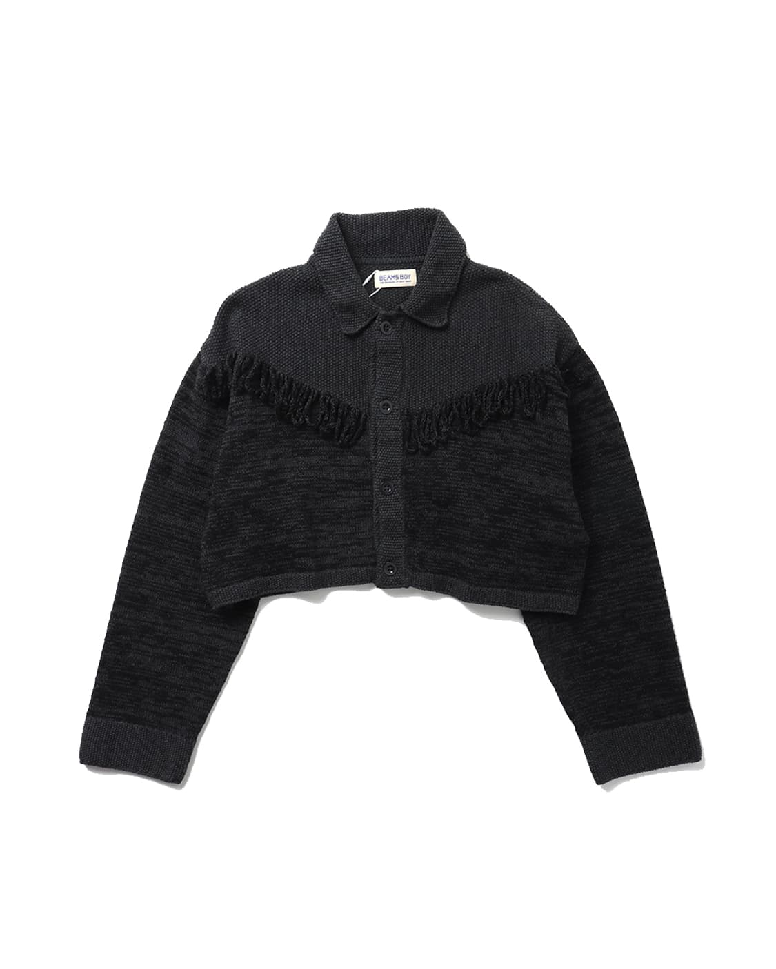 빔즈보이 BEAMS BOY Short Fringe Cardigan 상품이미지1