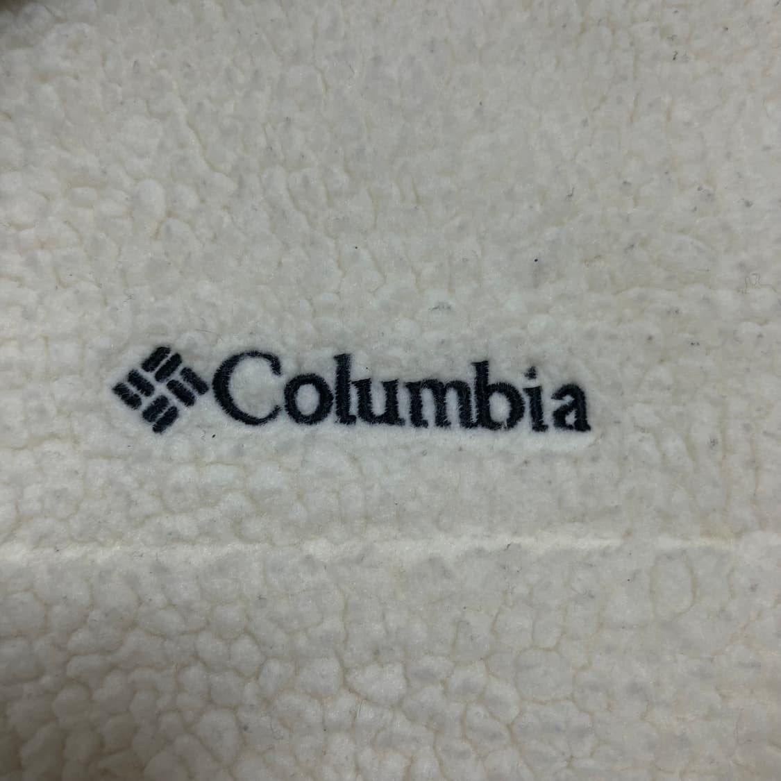 컬럼비아 스몰 로고 화이트 쉐르파 자켓 상품이미지2