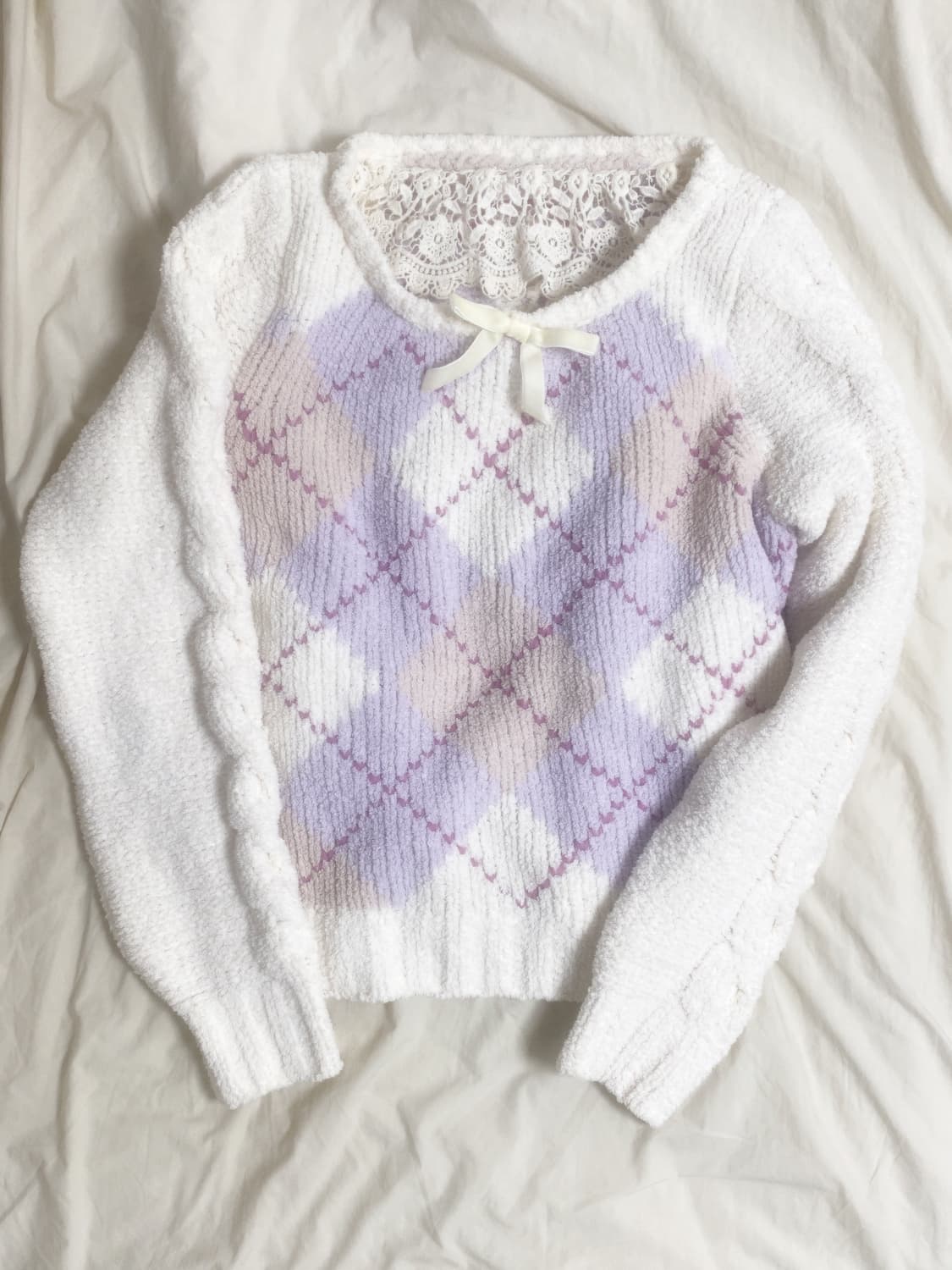 (판매) 리즈리사 아가일 니트 트랄라라 stc 상품이미지1