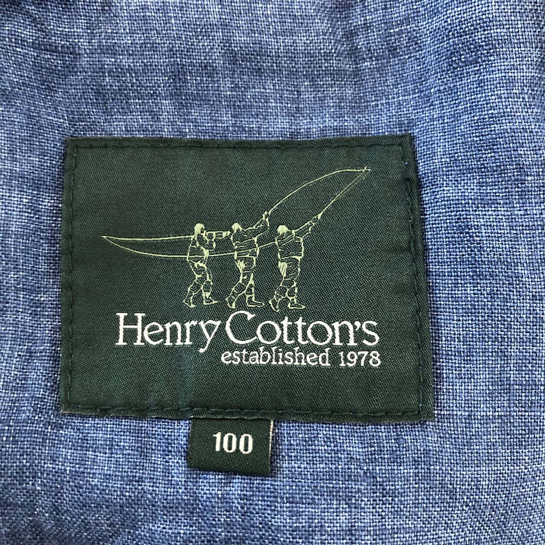 헨리코튼 블루 린넨 100% 자켓 100 상품이미지6