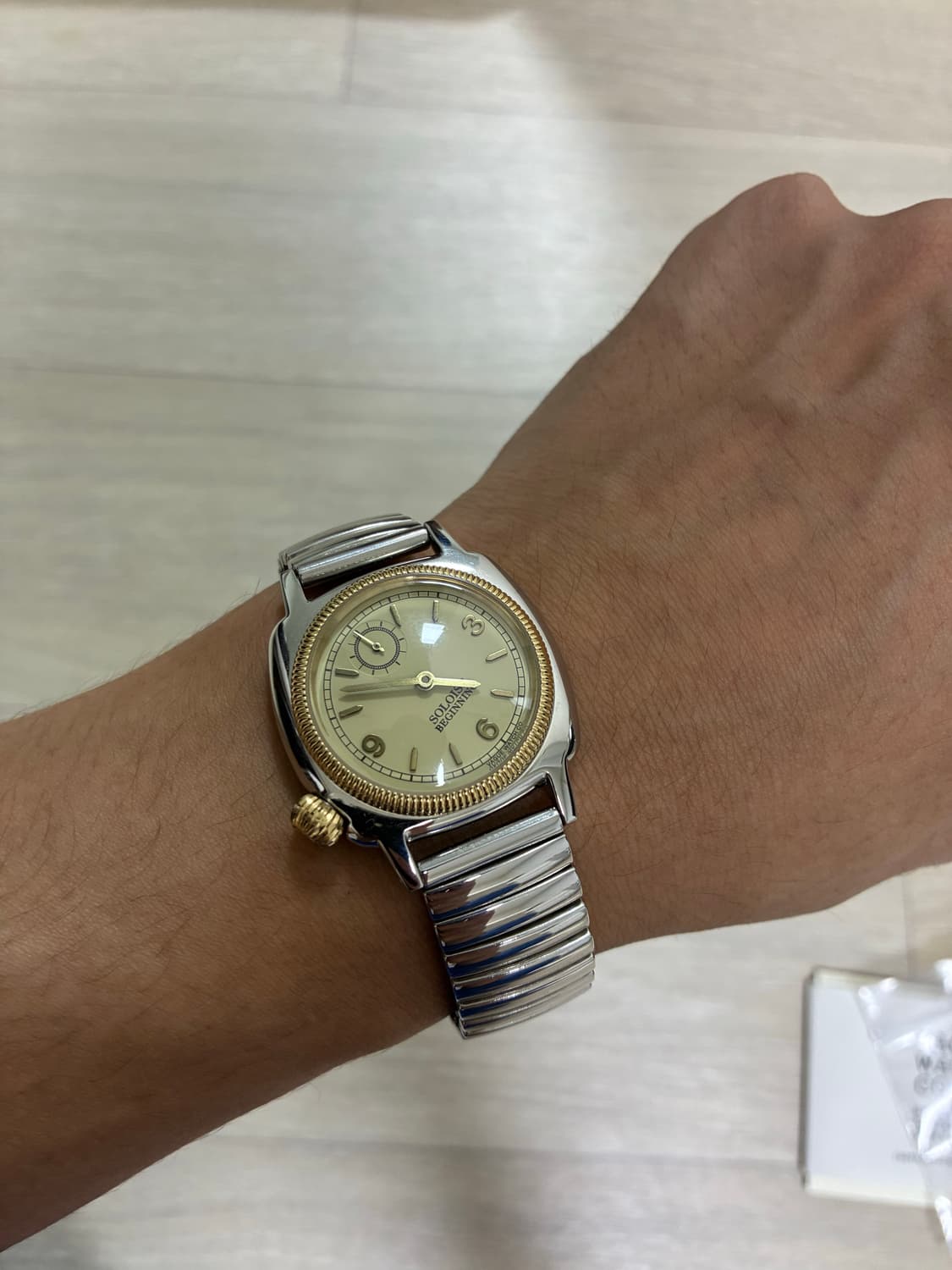 솔로이스트x바그워치 베이지 32mm 상품이미지4
