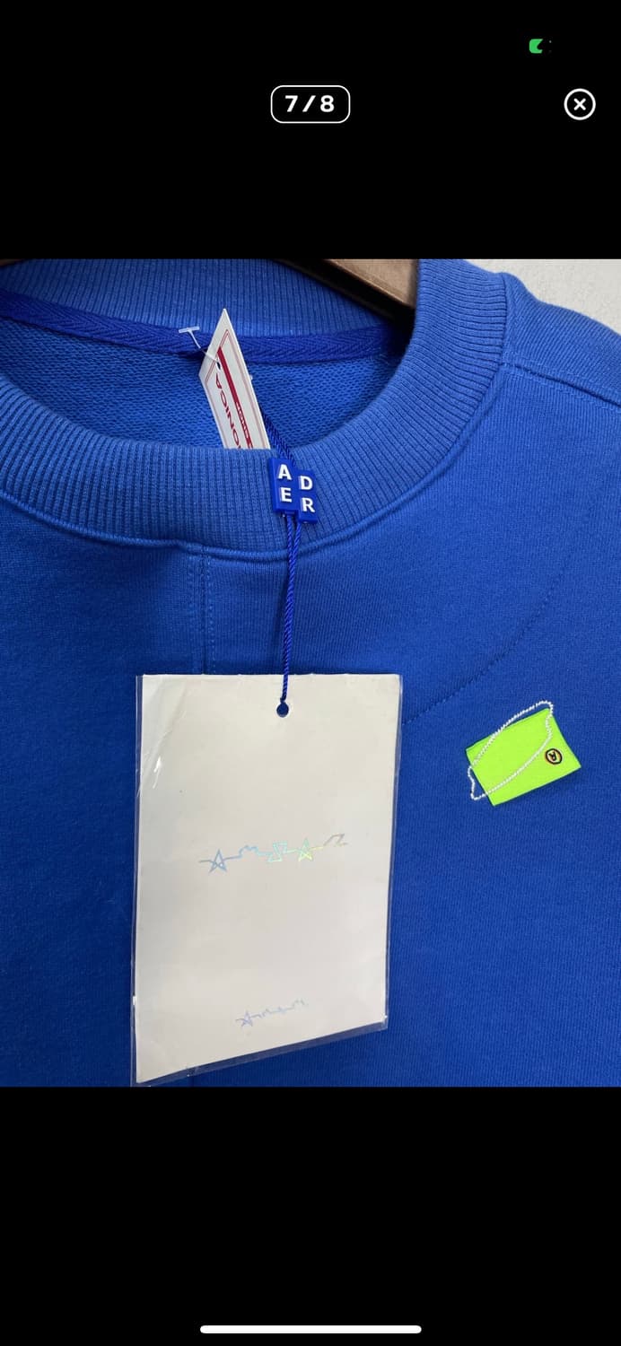 아더에러 블루 패치 맨투맨 A3510 상품이미지7