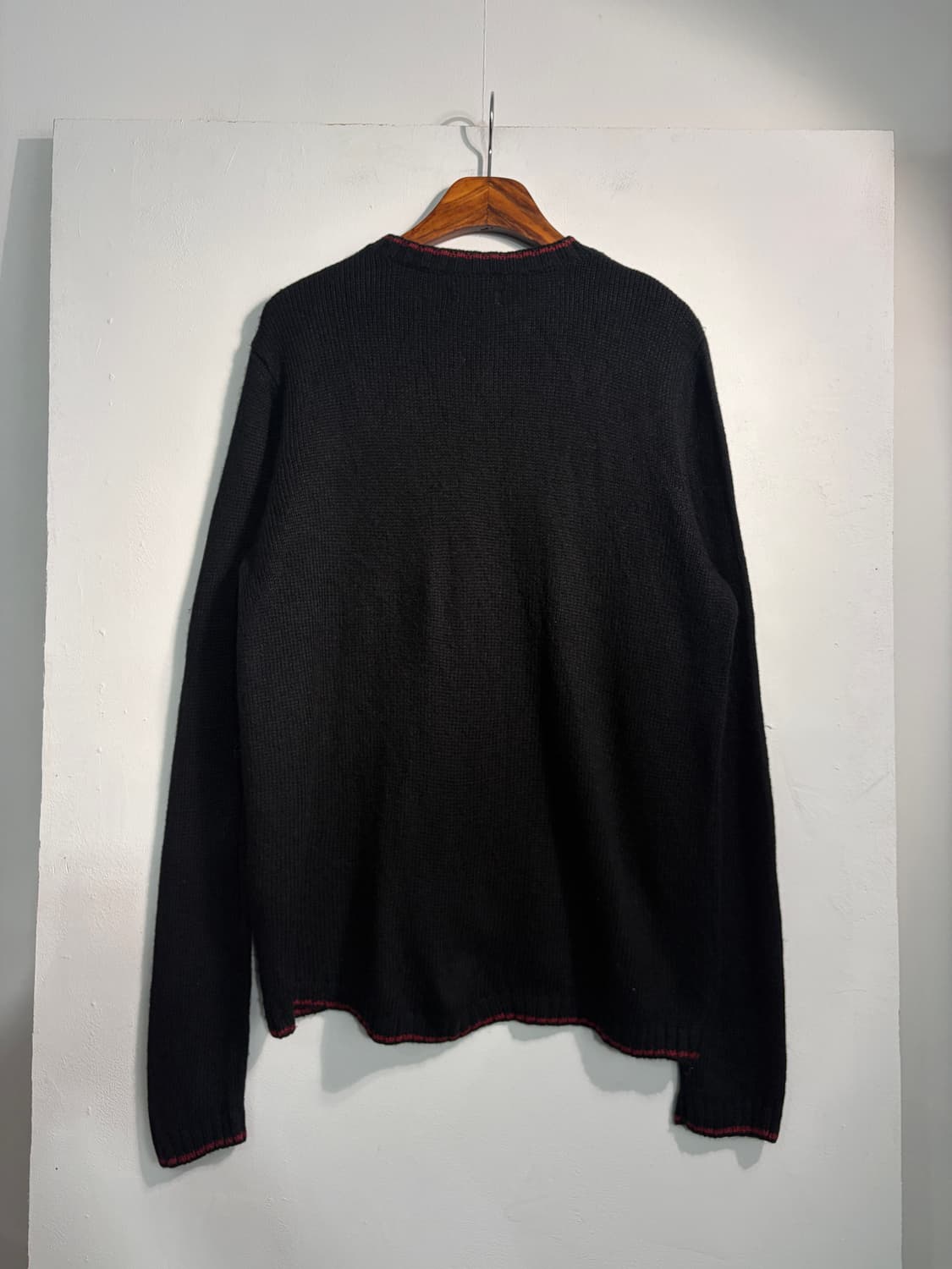 [L] U.S.A. 라미&실크 어글리니트 리스 가디건 L 상품이미지2