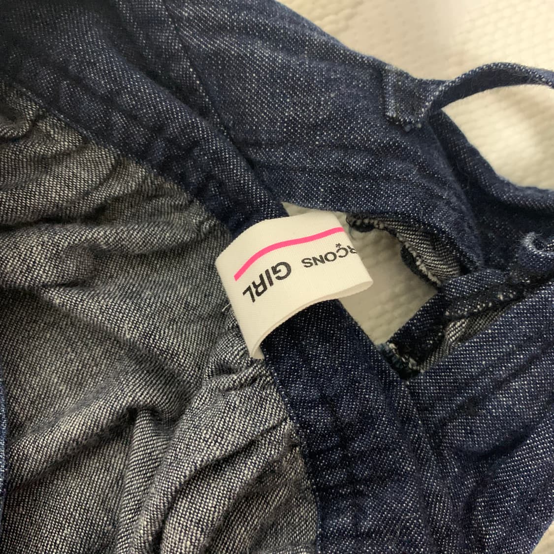 comme des garçons girl 데님 멜빵 원피스 상품이미지8