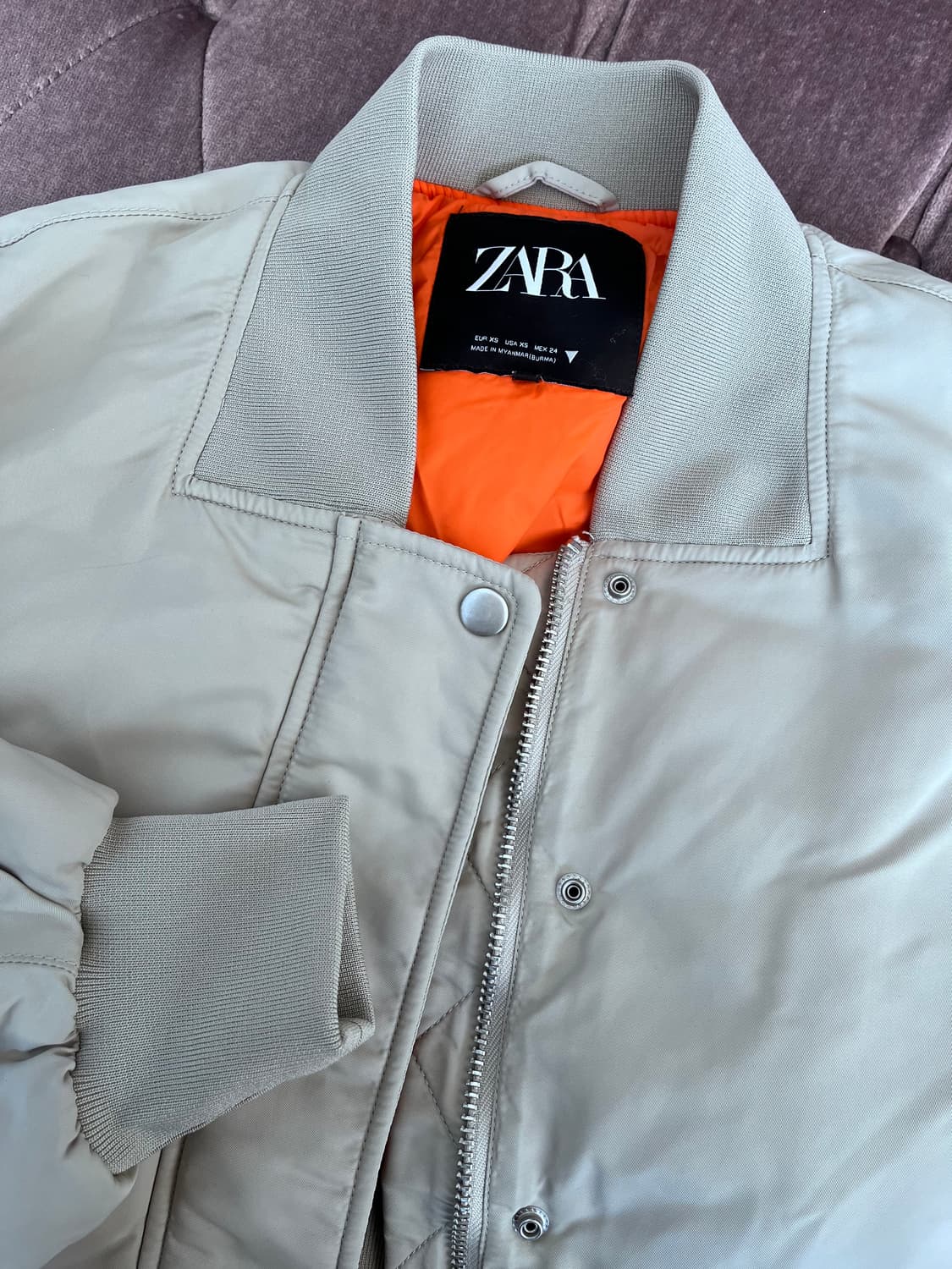 자라 Zara 여성 크롭경량점퍼 XS사이즈 상품이미지6