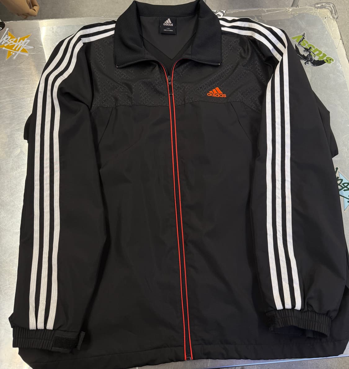 아디다스 삼선로고 우븐 바람막이 자켓 3XL 상품이미지2
