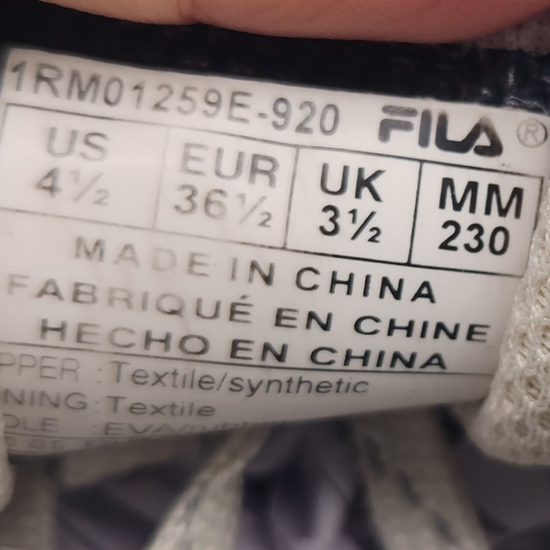 oo 휠라 rgb 여성운동화230  상품이미지6