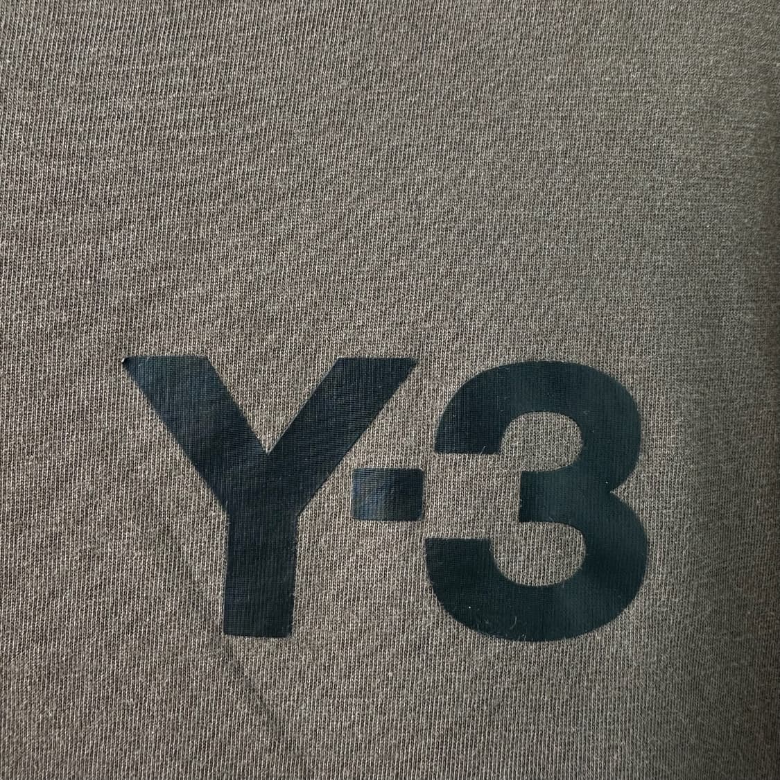 Y-3 아디다스 x 요지야마모토 로고 반팔 티셔츠 브라운 S 상품이미지5