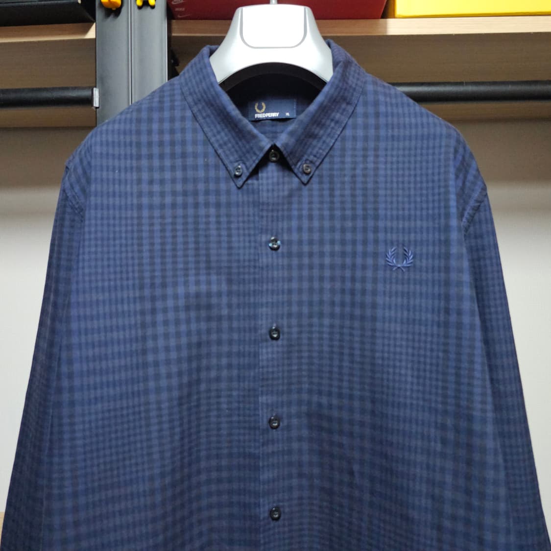 프레드페리 세련된체크 남성 버튼다운셔츠 110 상품이미지3