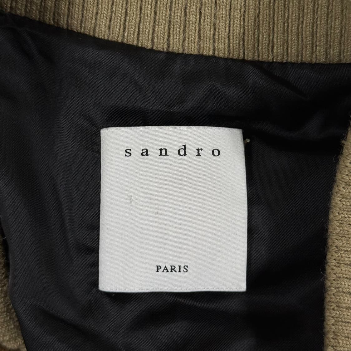 [L] 산드로 sandro 파리 스웨이드 보머자켓 (카멜) 상품이미지5