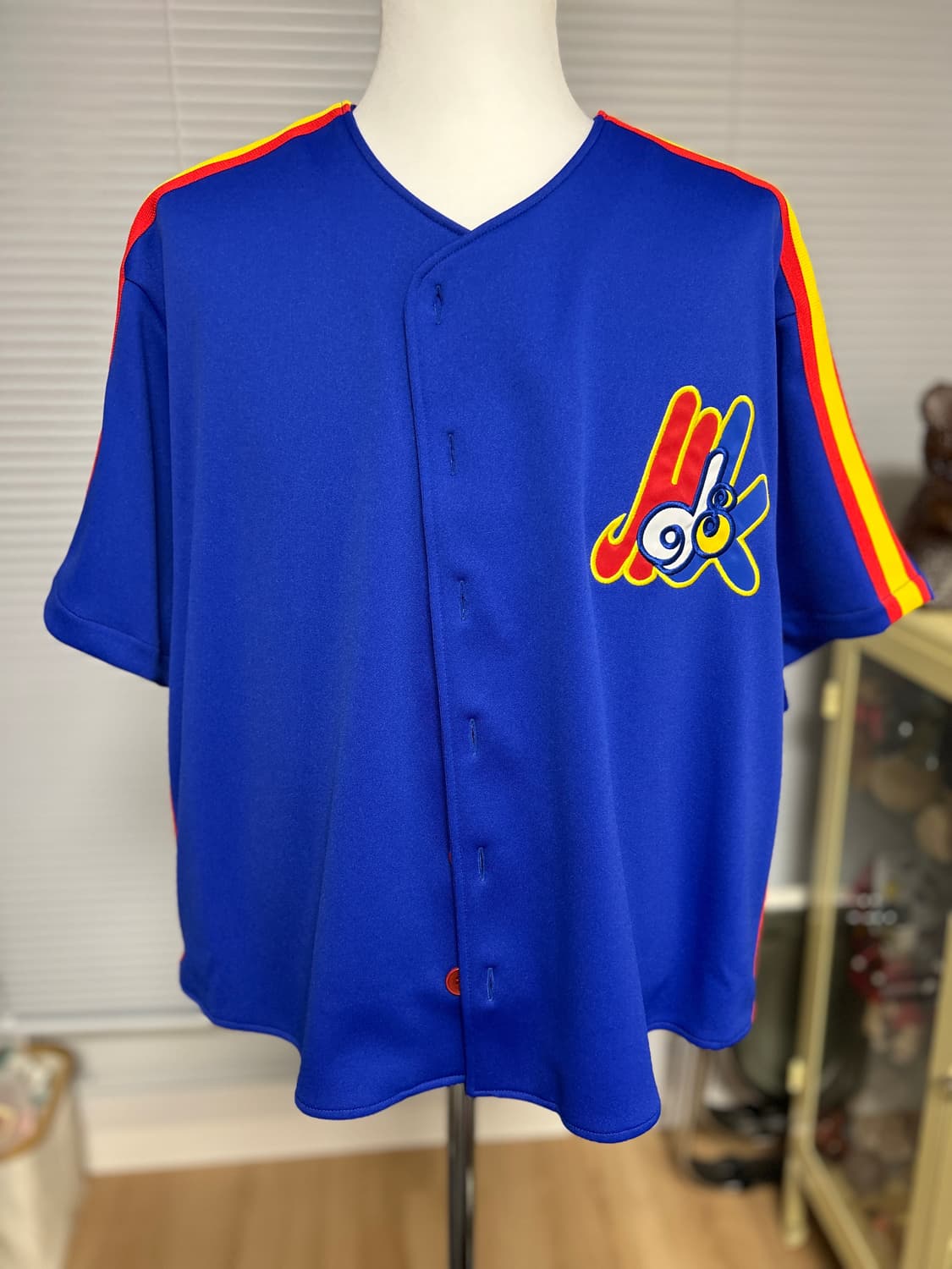 마인드시커 MINDSEEKER  레터링 자수 베이스볼져지 S 상품이미지1