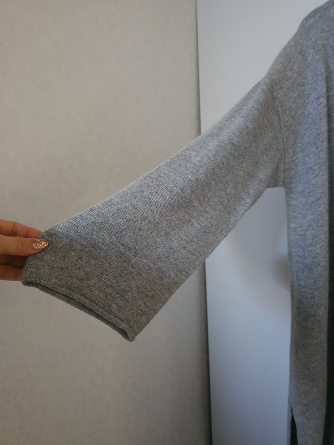 vegetable 울 캐시미어 롱롱 가디건 상품이미지3