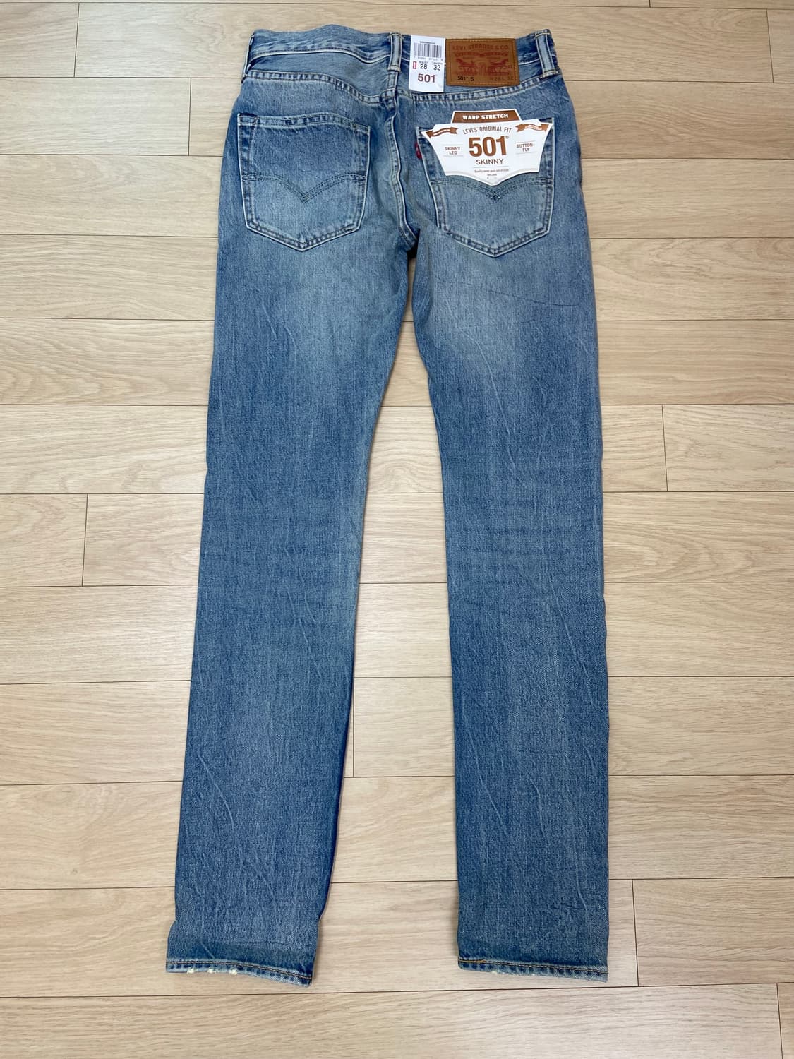 택포) 리바이스 501 Skinny 데님 W28/L32 상품이미지3