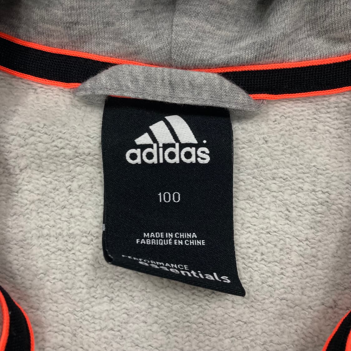 아디다스 스몰 로고 사이드 라인 그레이 후드 집업 상품이미지3