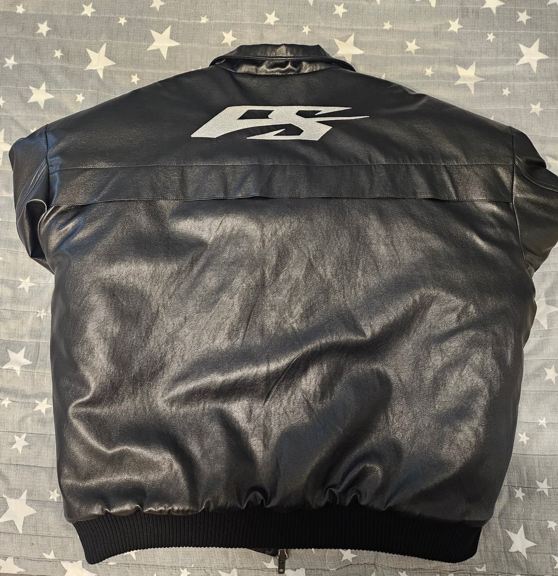 포스 센스티브 블랙 레더 자켓 OS 상품이미지2