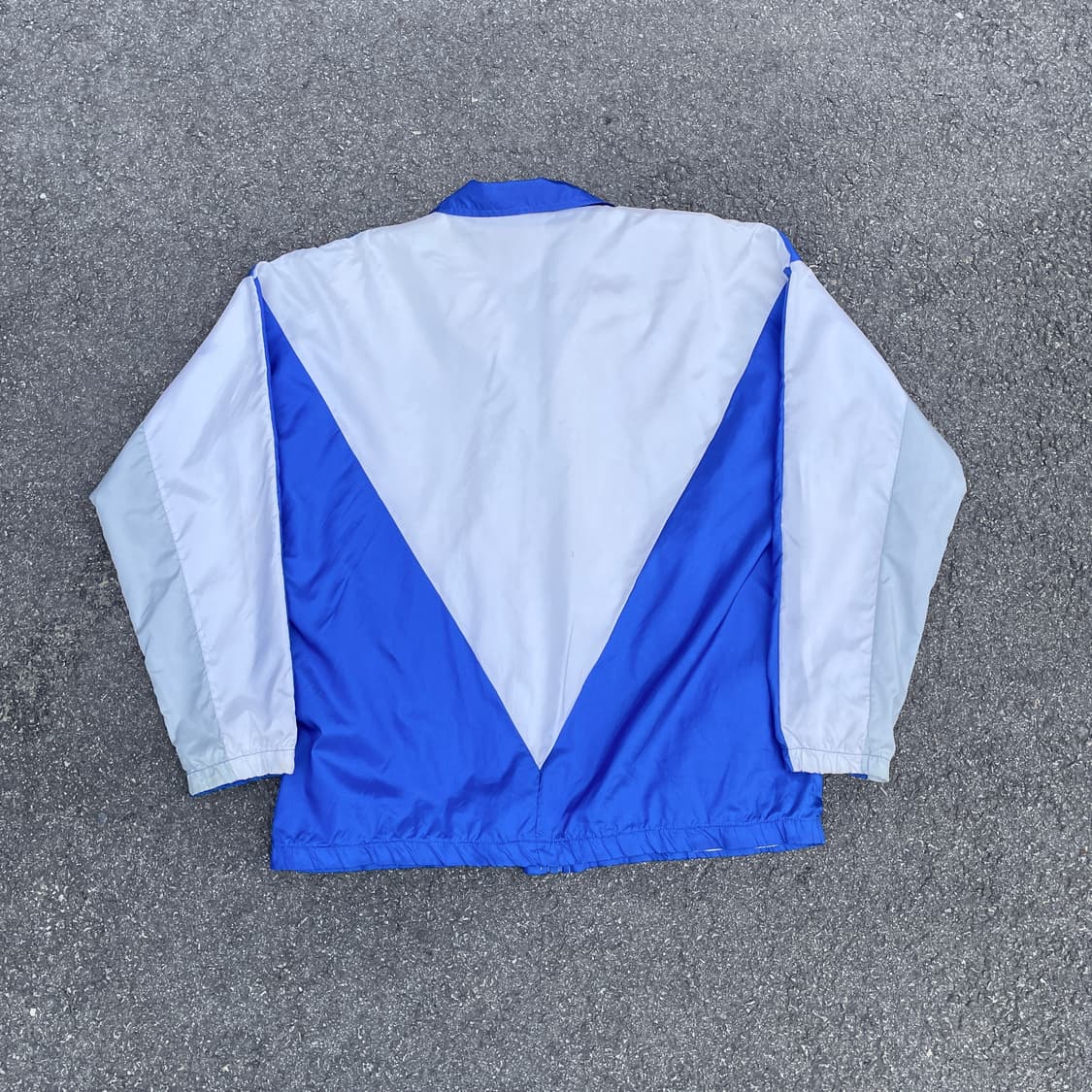 90s 나이키 포카리 화이트 블루 올드스쿨 트랙자켓 바람막이 XL 상품이미지4