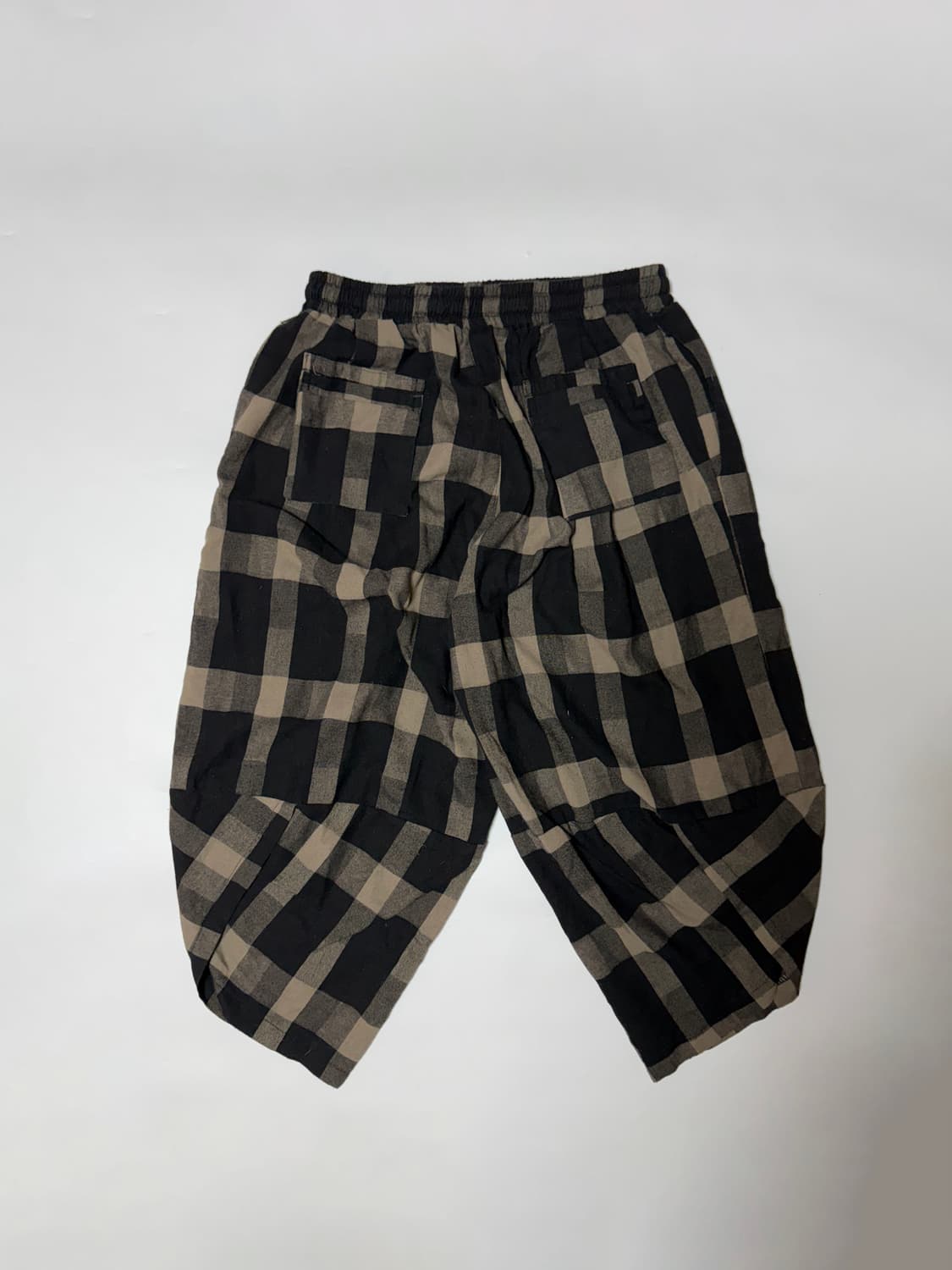 JPN 바이어스 체크 밴딩 사루엘 팬츠 상품이미지7