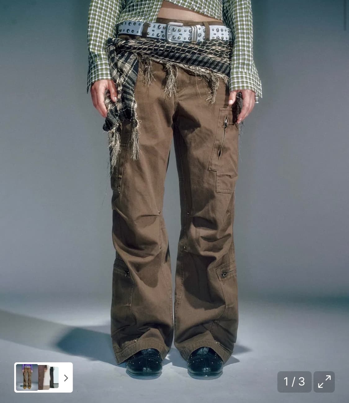 베이컨트아카이브 FEDRY WORK-PANTS BROWN 상품이미지2