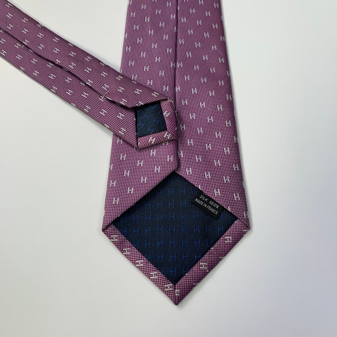 에르메스(HERMES) H로고 모노그램넥타이 명품 프랑스 100실크 상품이미지8